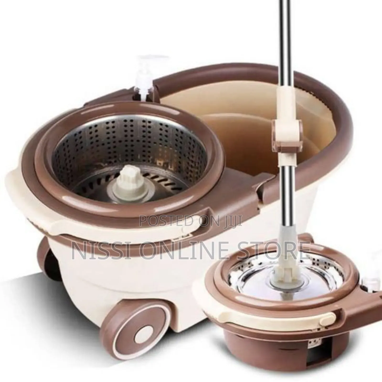Spin Mopper Set With Wheels