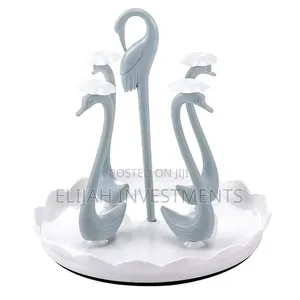 Zerodis Swan Cup Holder With Rotating Drip Tray