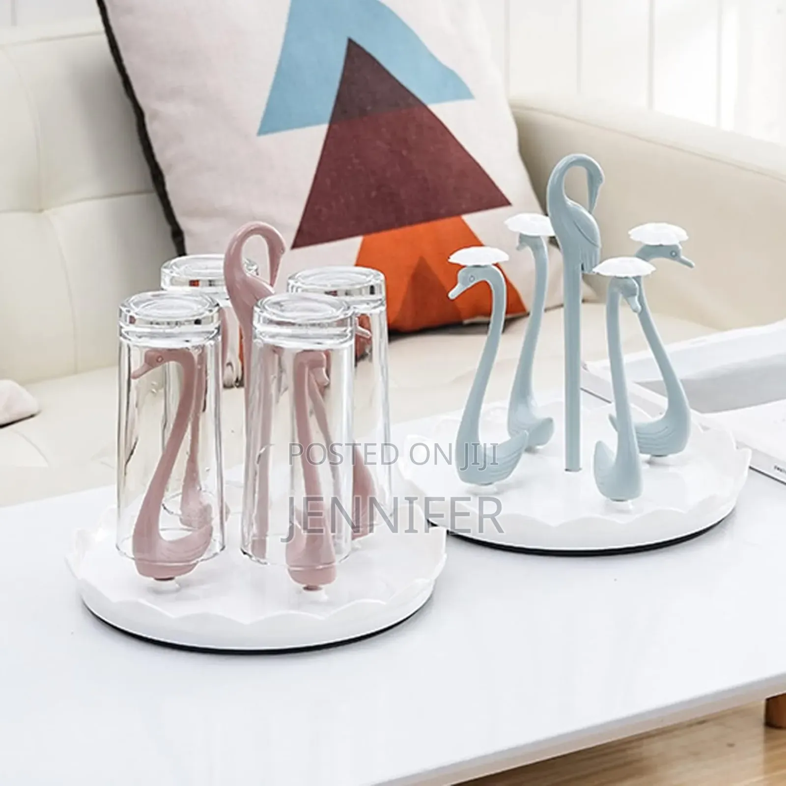 Zerodis Swan Cup Holder With Rotating Drip Tray