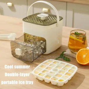 Ice Maker Box With Drawer and Storage Tray