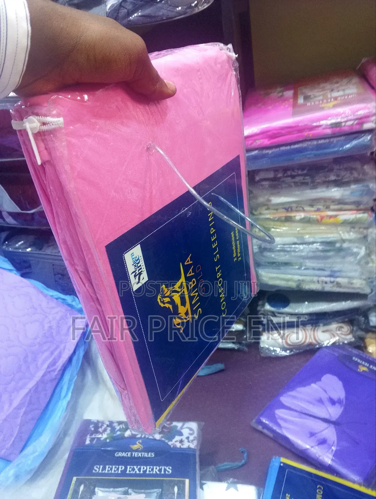 Cotton Bedsheets Medium Size 4*6.( Pink)