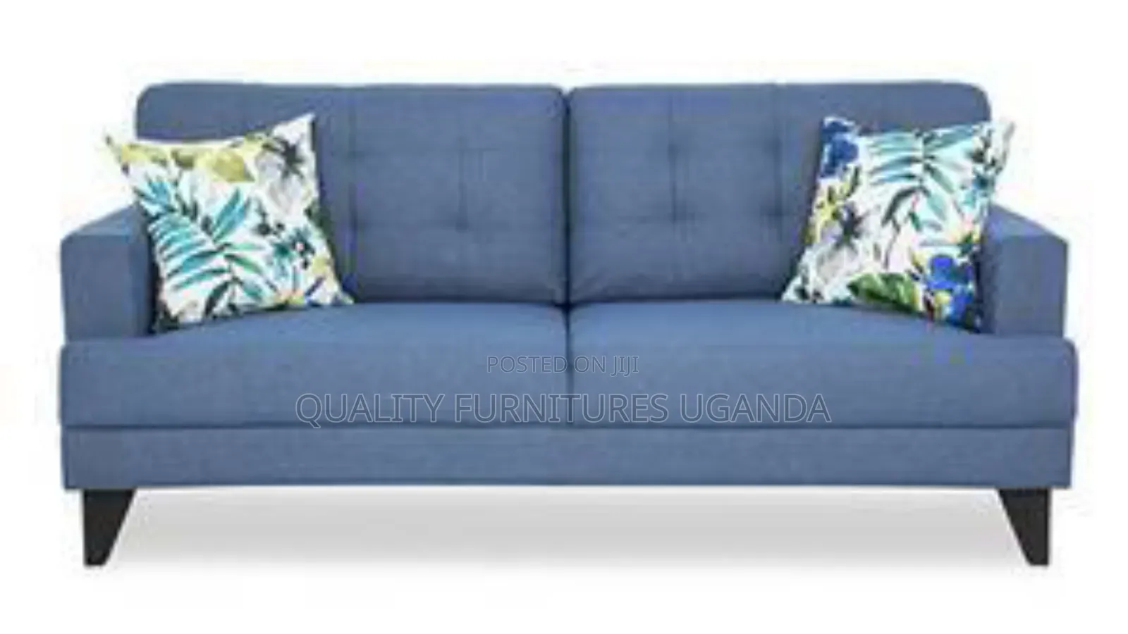Columbus Fabric Sofa/Blue Couch