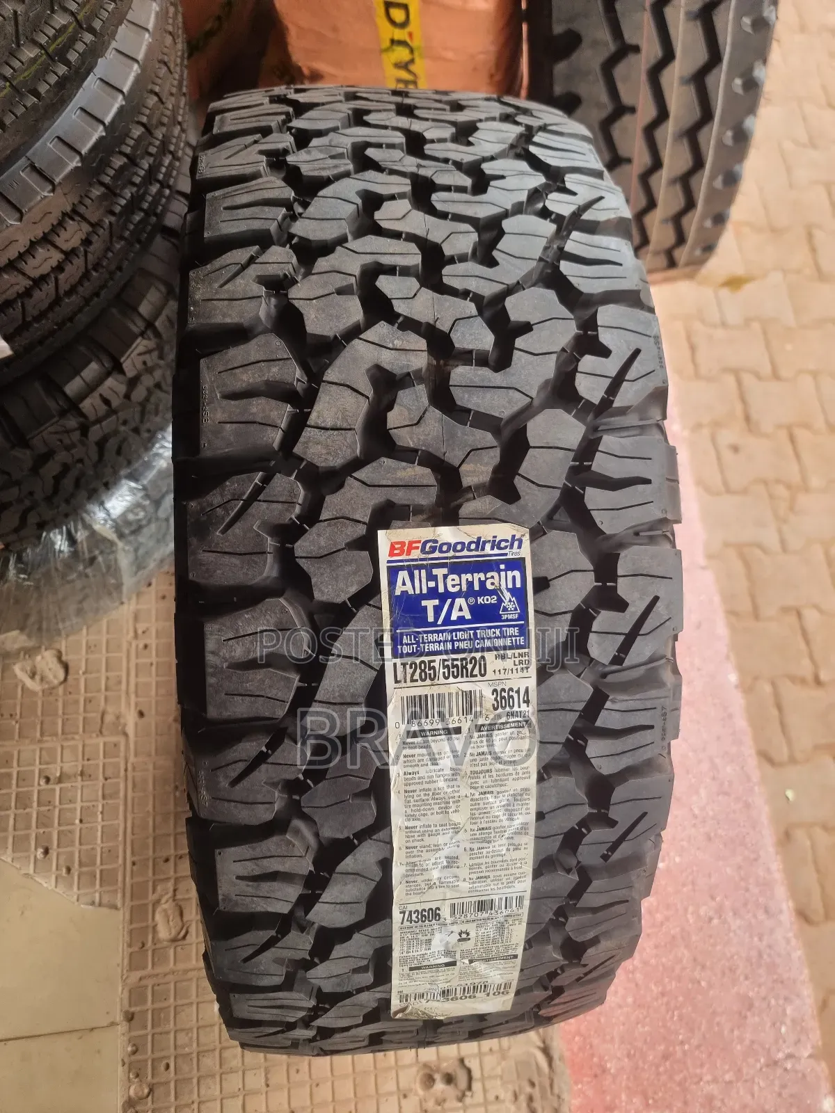 285/55r20 Goodrich Tires.
