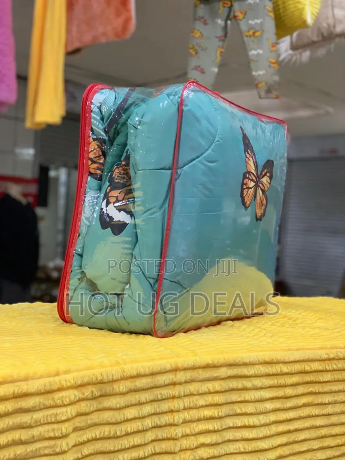 5x6 4pcs Premium Duvet Set With Bedsheet  2 Pillowcases - Multicolor