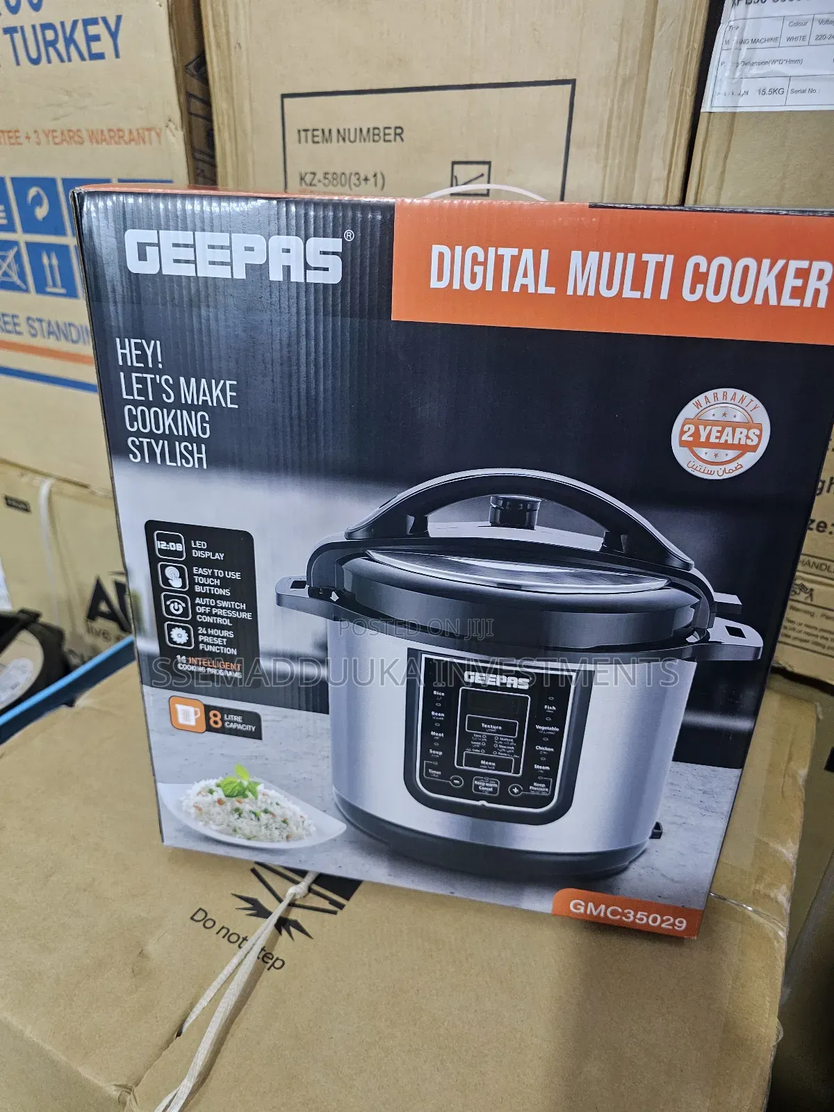 Geepas Litres Digital Electricpressure Cooker With a Food Steamer