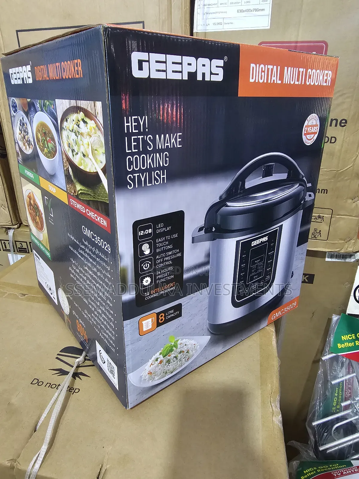 Geepas Litres Digital Electricpressure Cooker With a Food Steamer