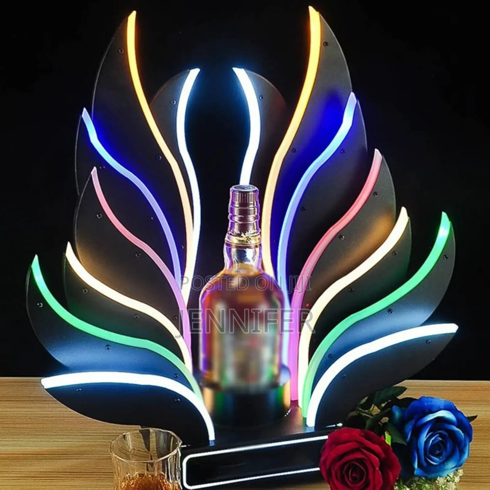 Led Wine Bottle Display Stand