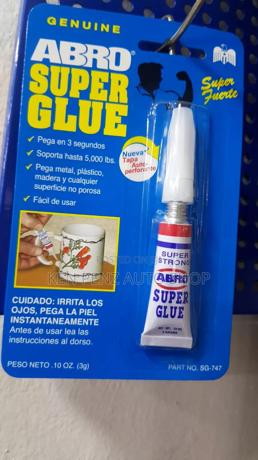 Abro Genuine Super Glue for Auto Mobile Works