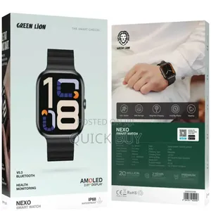 Green Lion Nexo Smart Watch - Black