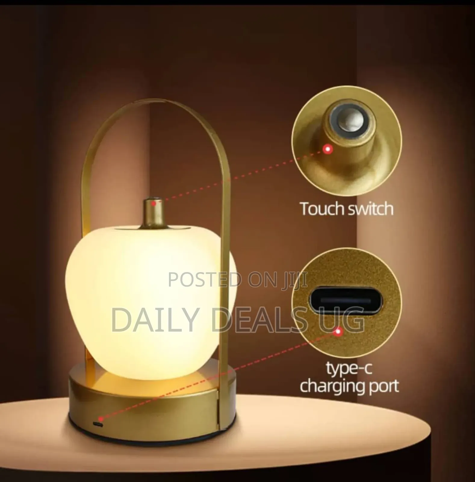 Led Rechargeable Touch Dimming Desk Lamp