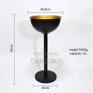 Stainless Steel Tall Champagne Ice Bucket With Stand