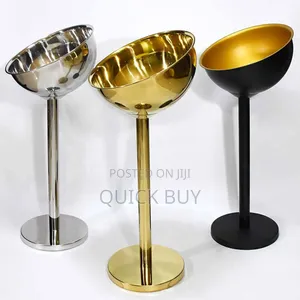 Stainless Steel Tall Champagne Ice Bucket With Stand