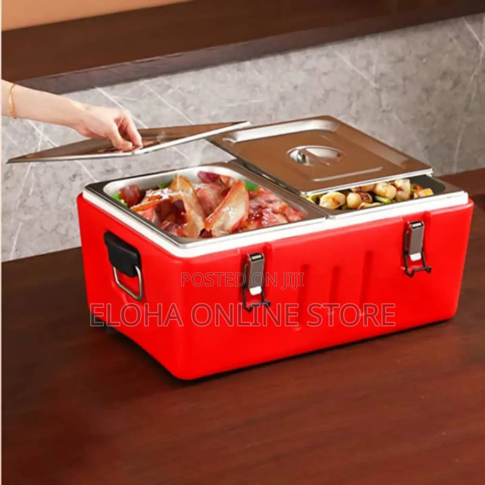 Hot and Cold Double Dish Insulated Food Container