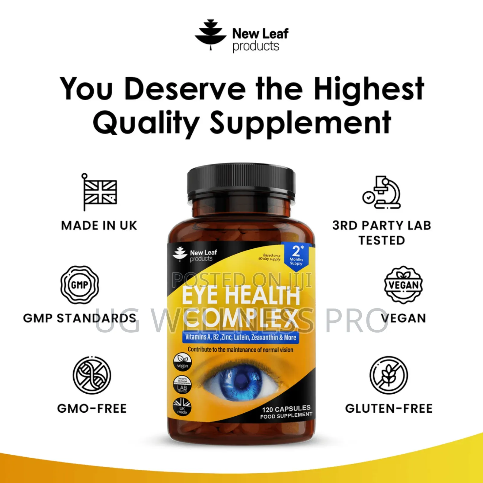 Eye Health Complex Vitamin A, B2, Zinc, Lutein Zeaxanthin Caps