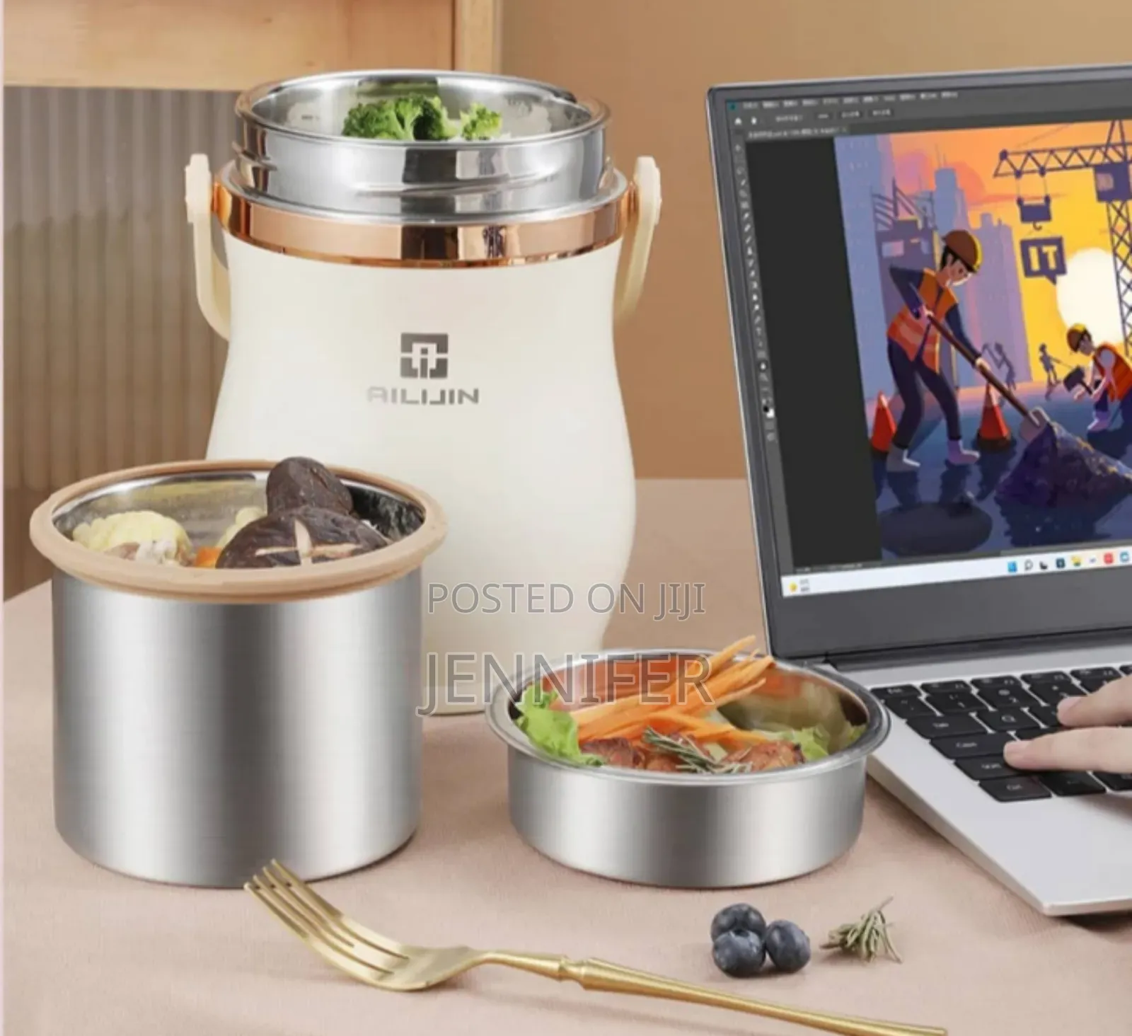 Stainless Steel Double Insulated Leakproof Lunch Box