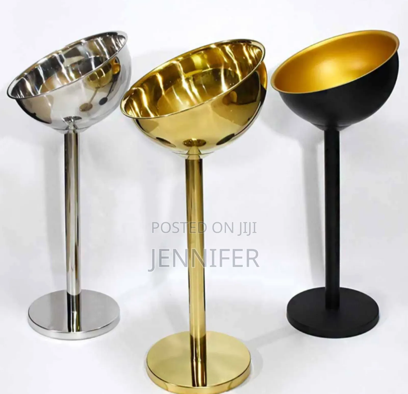 Stainless Steel Tall Champagne Ice Bucket With Stand