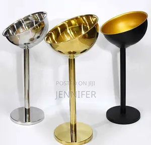 Stainless Steel Tall Champagne Ice Bucket With Stand