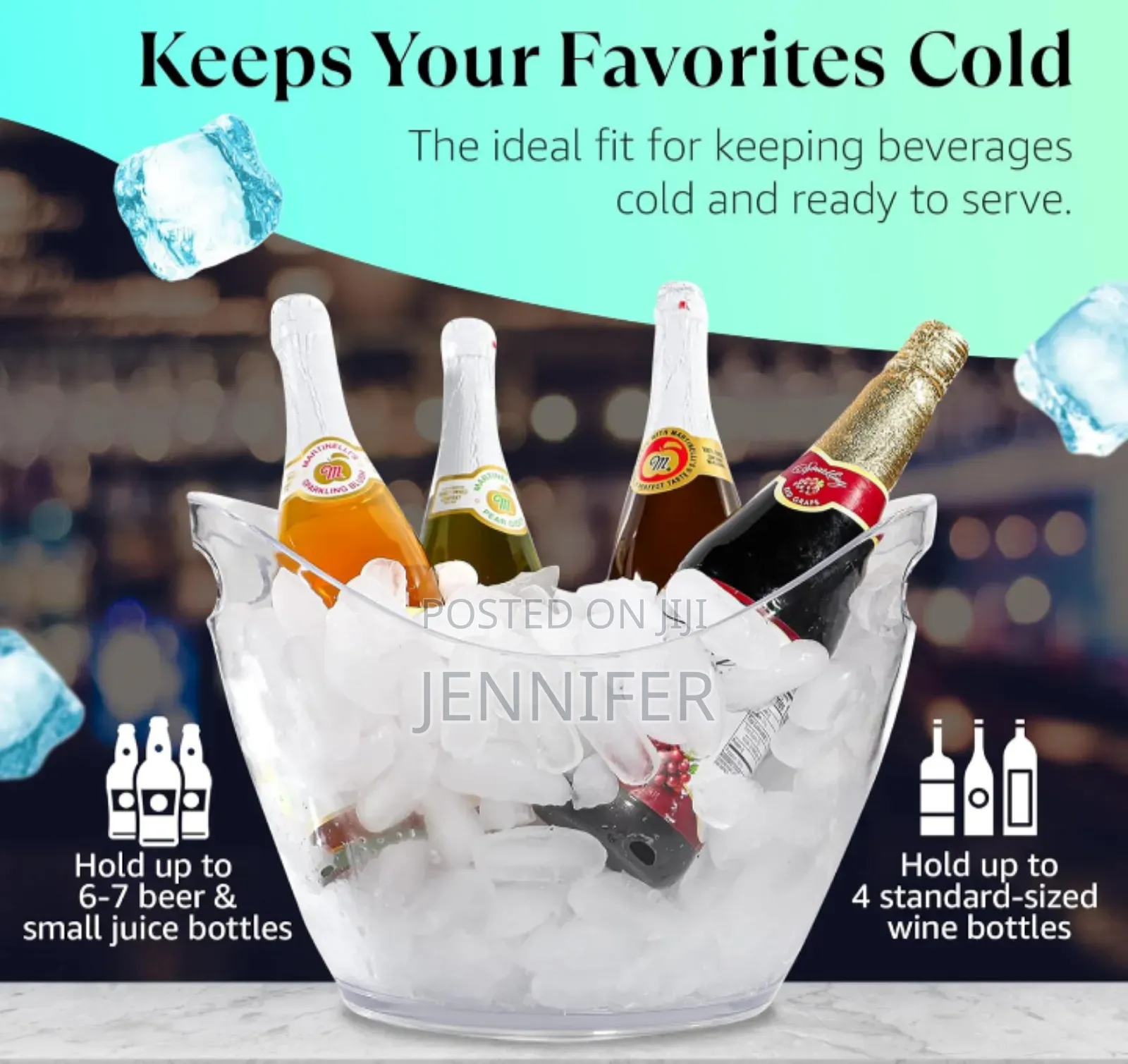 Large Ice Bucket for Parties