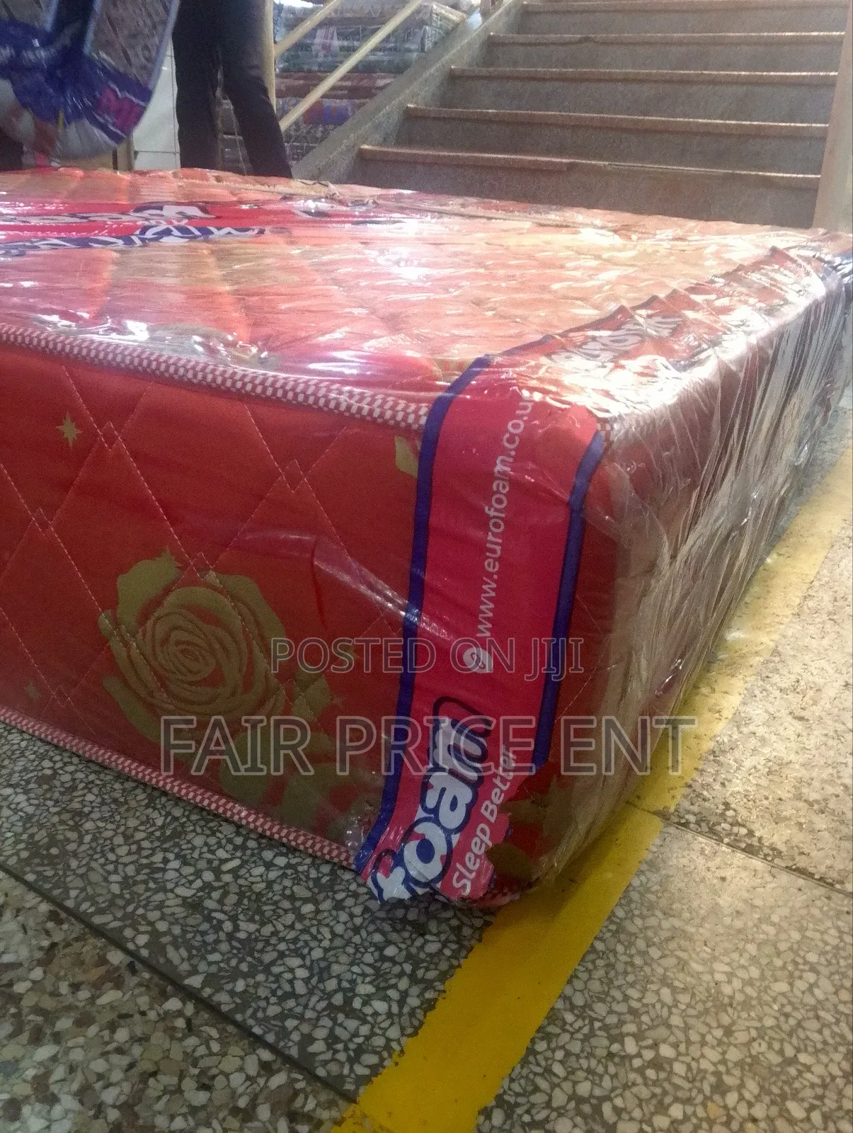 Eurofoam Mattress. 6*6*12inches.( Red)