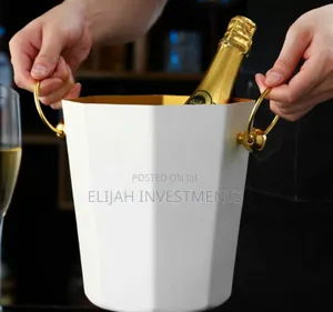Portable Heavy-Duty Metal Champagne Ice Bucket