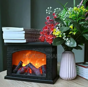 Quality Electric Fireplace Lantern With Realistic Led Flame Effect