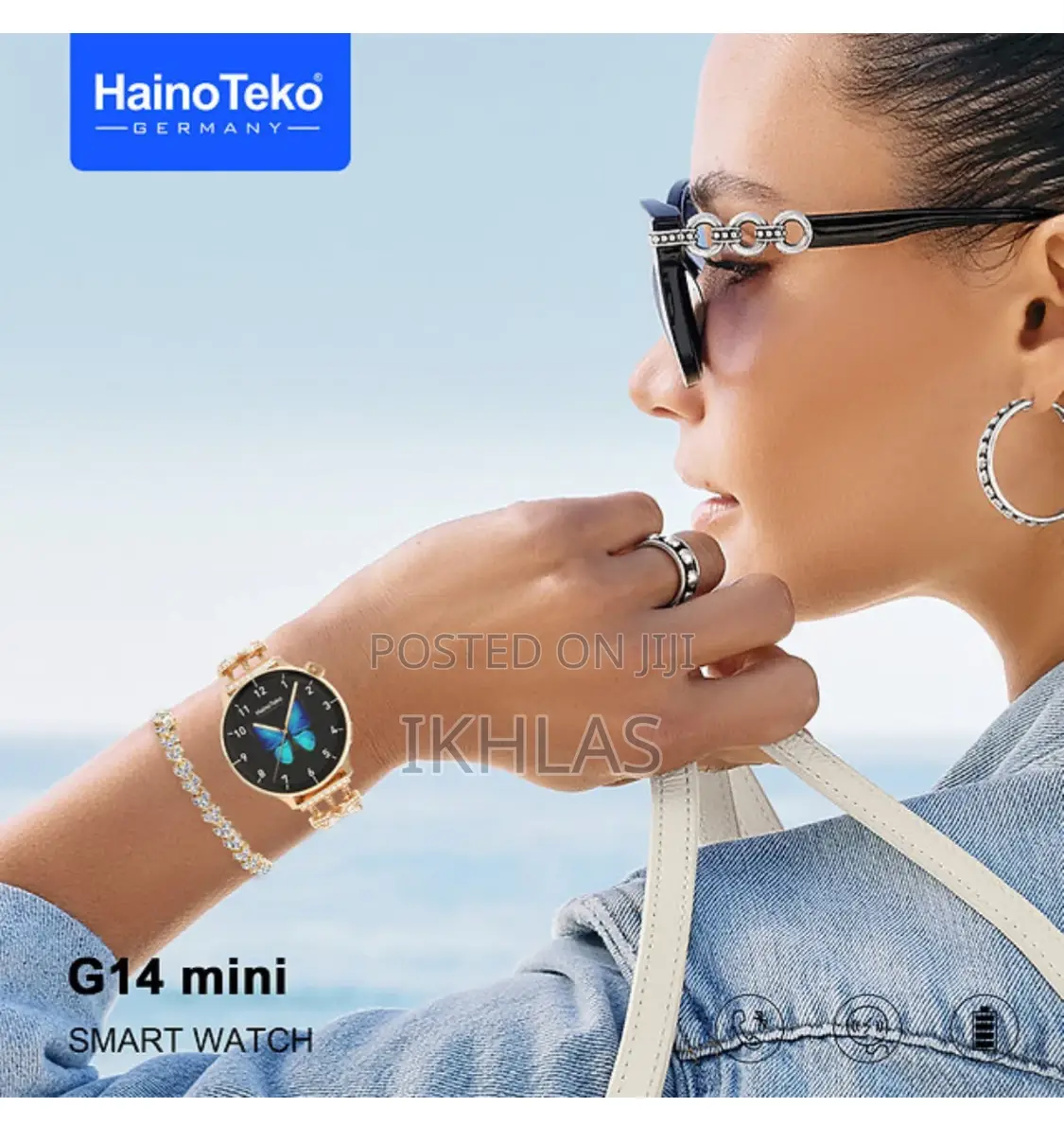 Hainoteko G14 Mini Smart Watch With Analog Watch and a Cute Bracelet