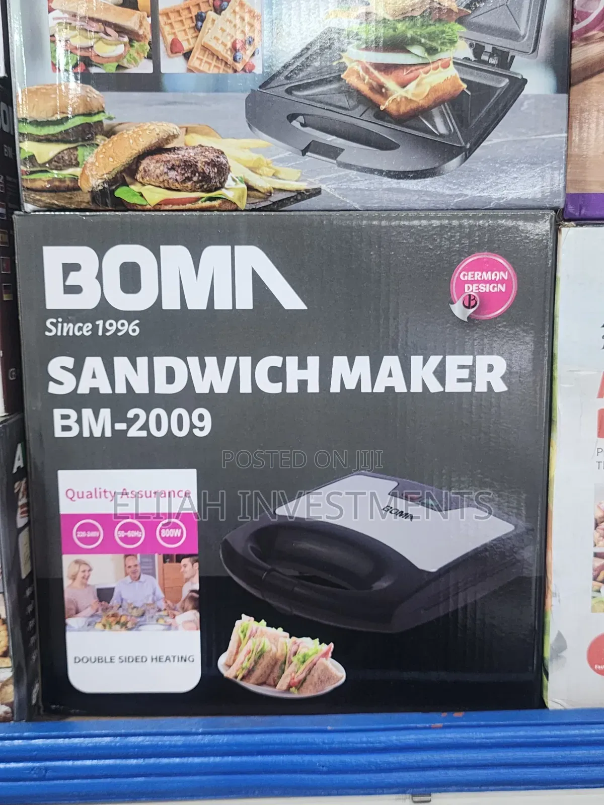 Boma 4slices Sandwich Maker, Model Bm-2009.