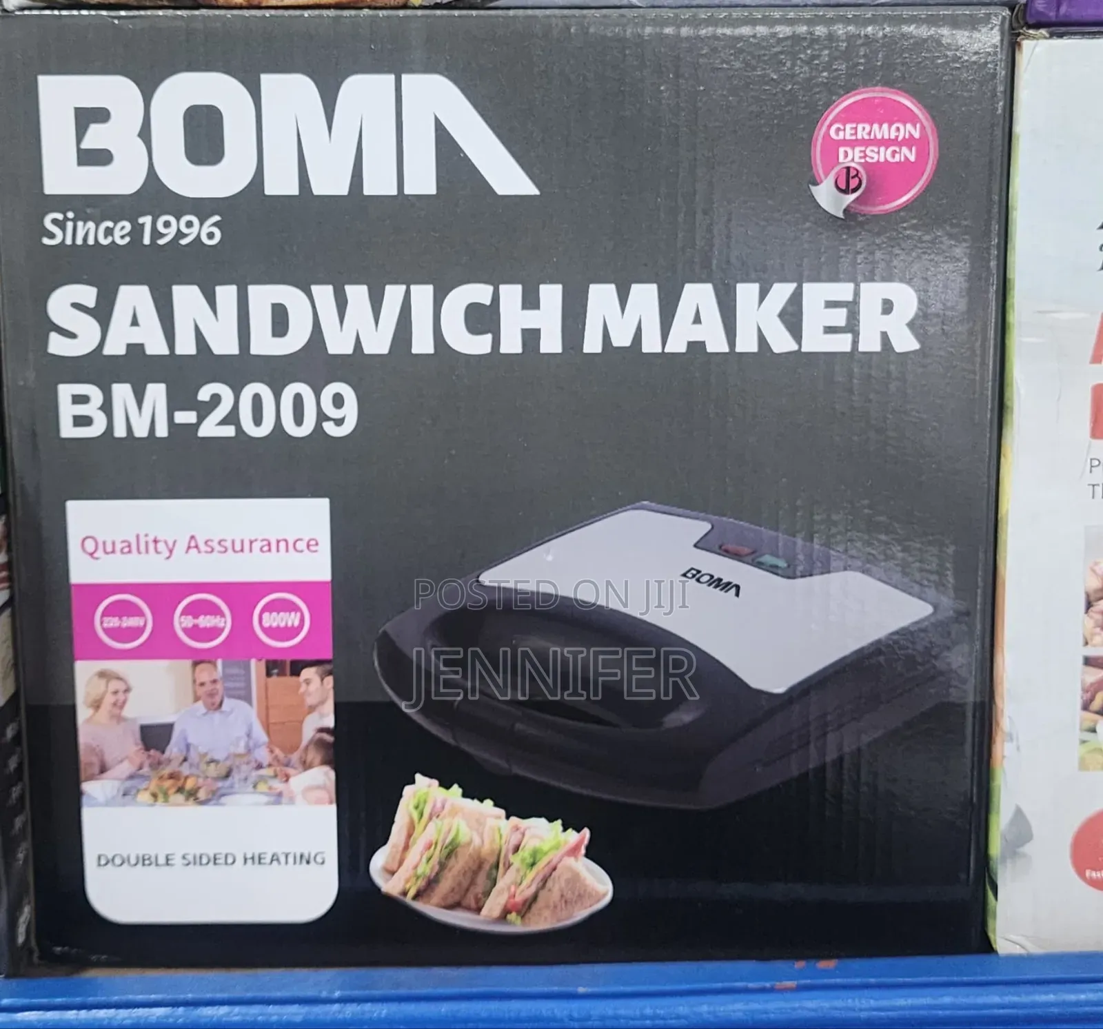 Boma 4slices Sandwich Maker, Model Bm-2009.