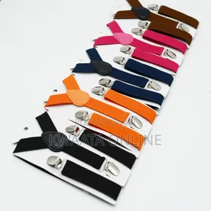 Children Boys Girls Kids Suspenders Clip-on Y-Back Braces Belt Strap