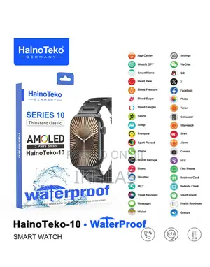 Hainoteko Series10 Smart Watch Amoled Display Ai Voice Assistance 3stp