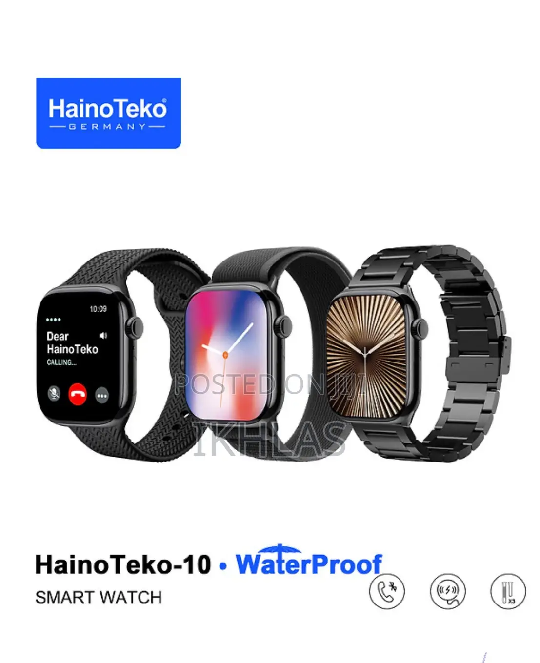 Hainoteko Series10 Smart Watch Amoled Display Ai Voice Assistance 3stp