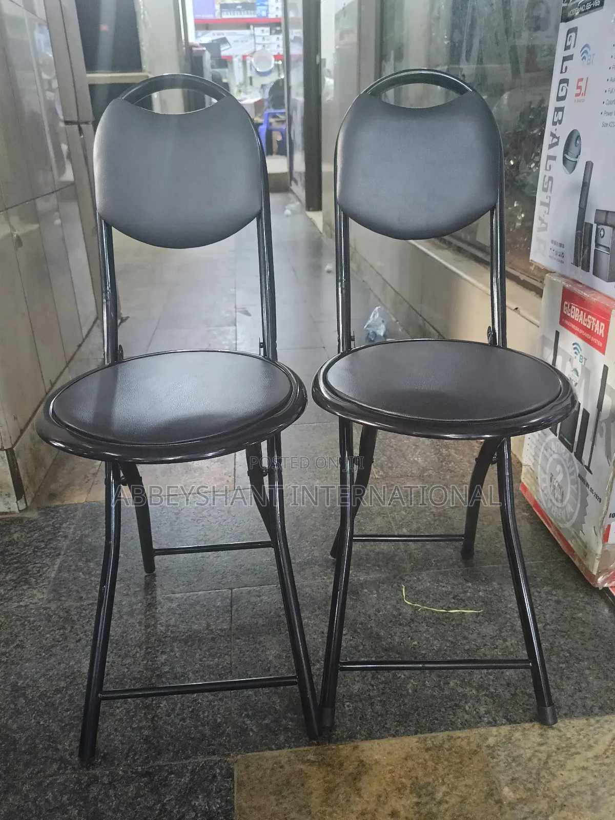 Folding Stool Chair Metal Outdoor Chair