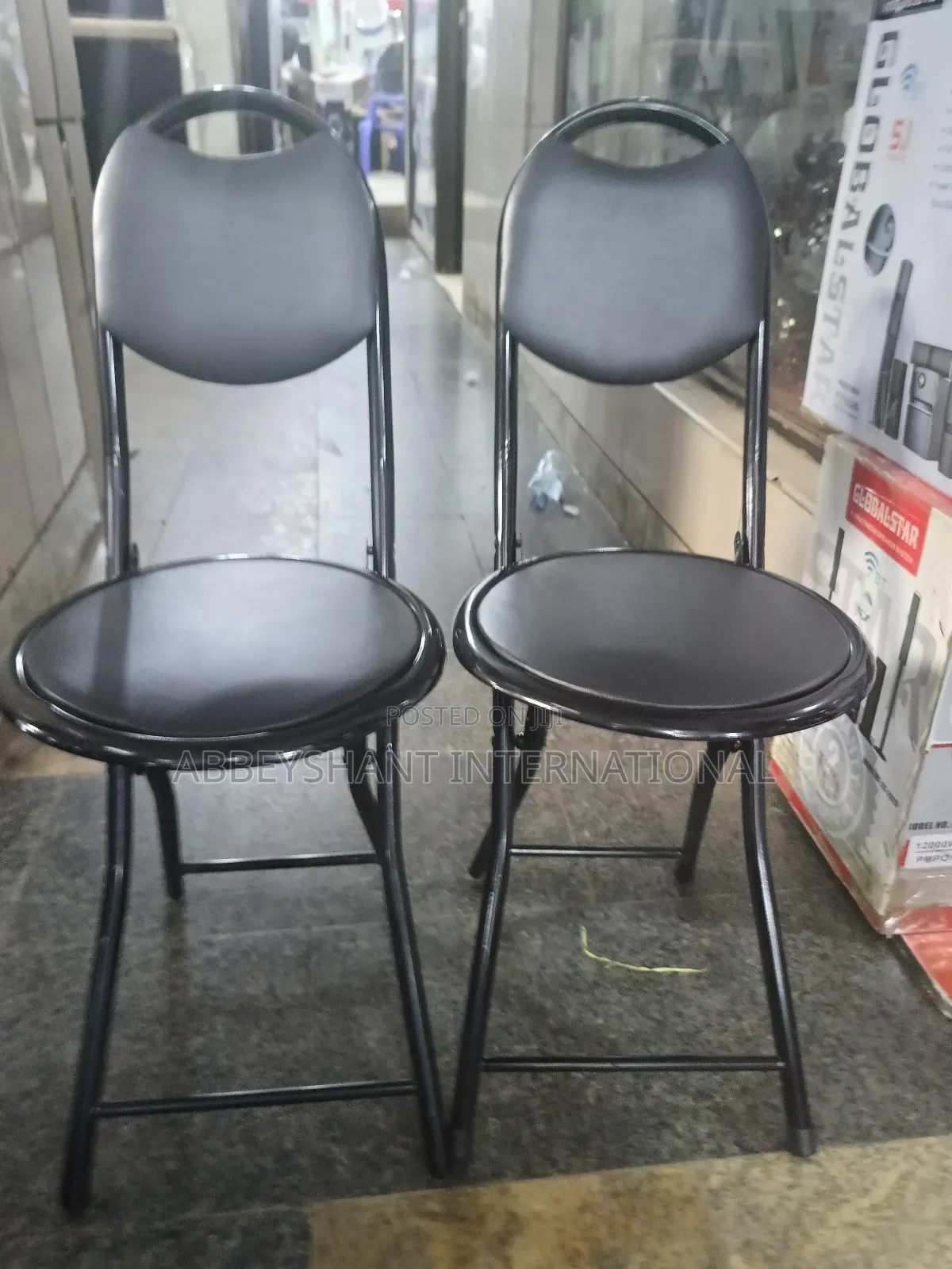 Folding Stool Chair Metal Outdoor Chair