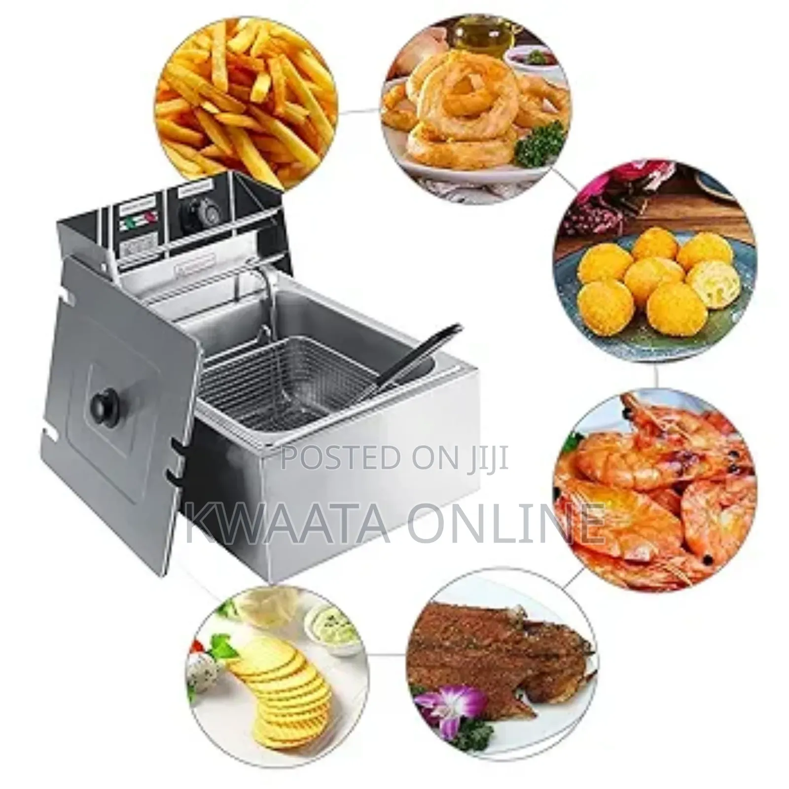 6l. Pixel Electric Deep Fryer Single Basket 2500w