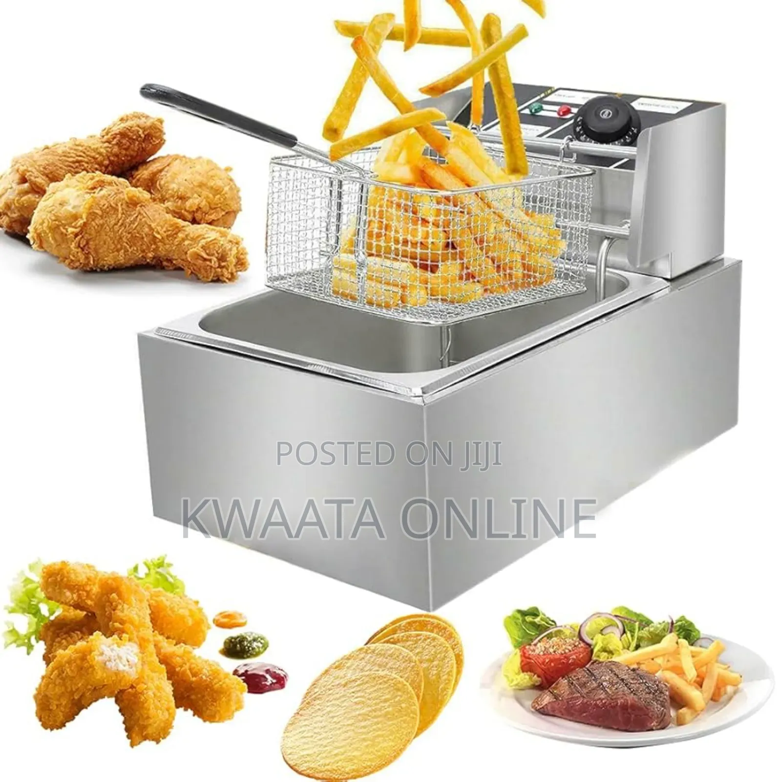 6l. Pixel Electric Deep Fryer Single Basket 2500w