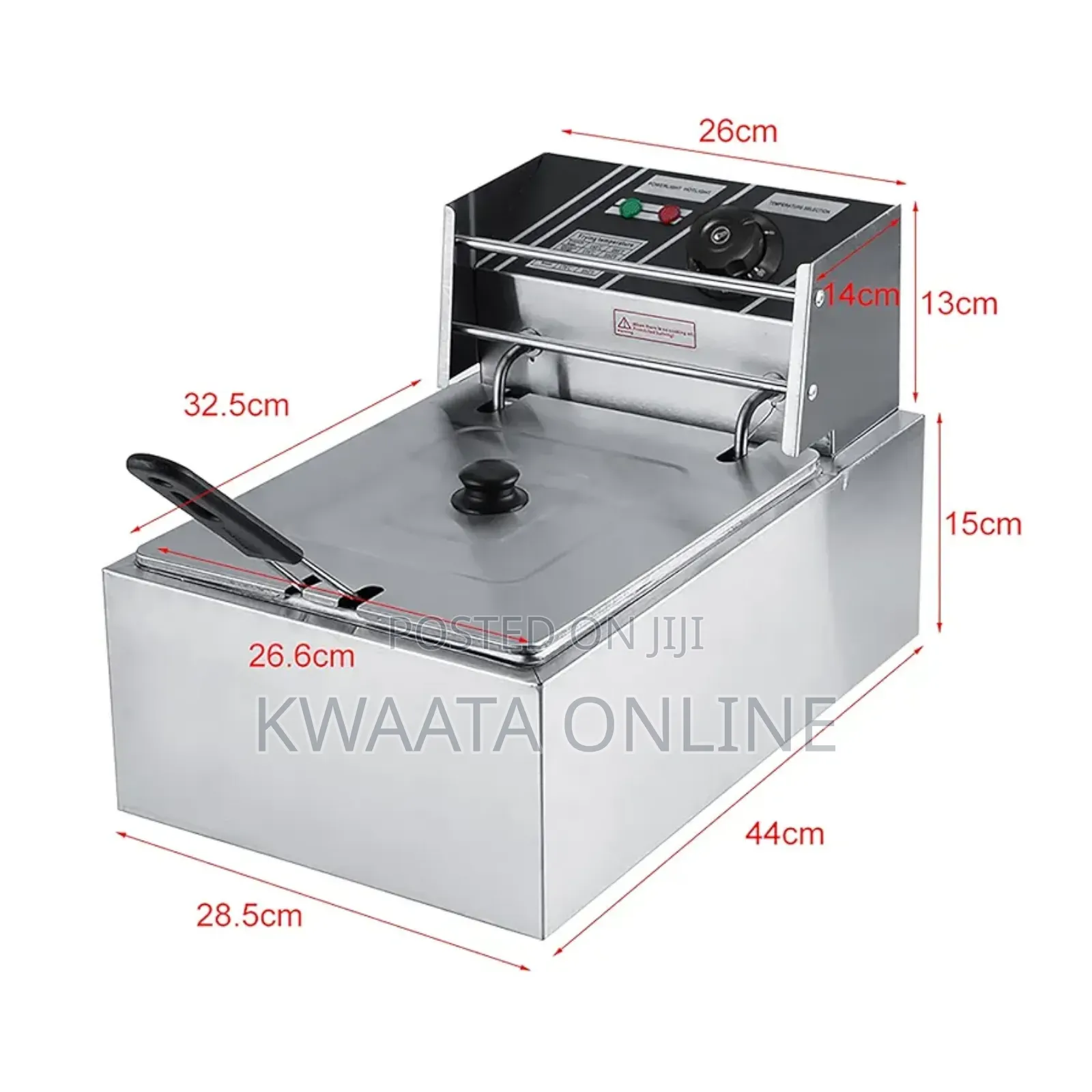 6l. Pixel Electric Deep Fryer Single Basket 2500w