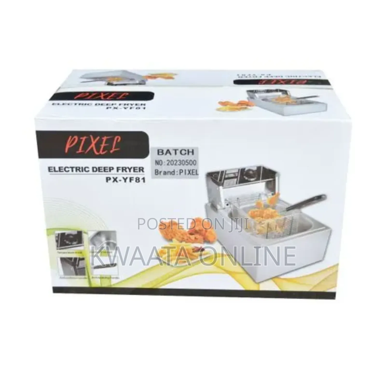 6l. Pixel Electric Deep Fryer Single Basket 2500w