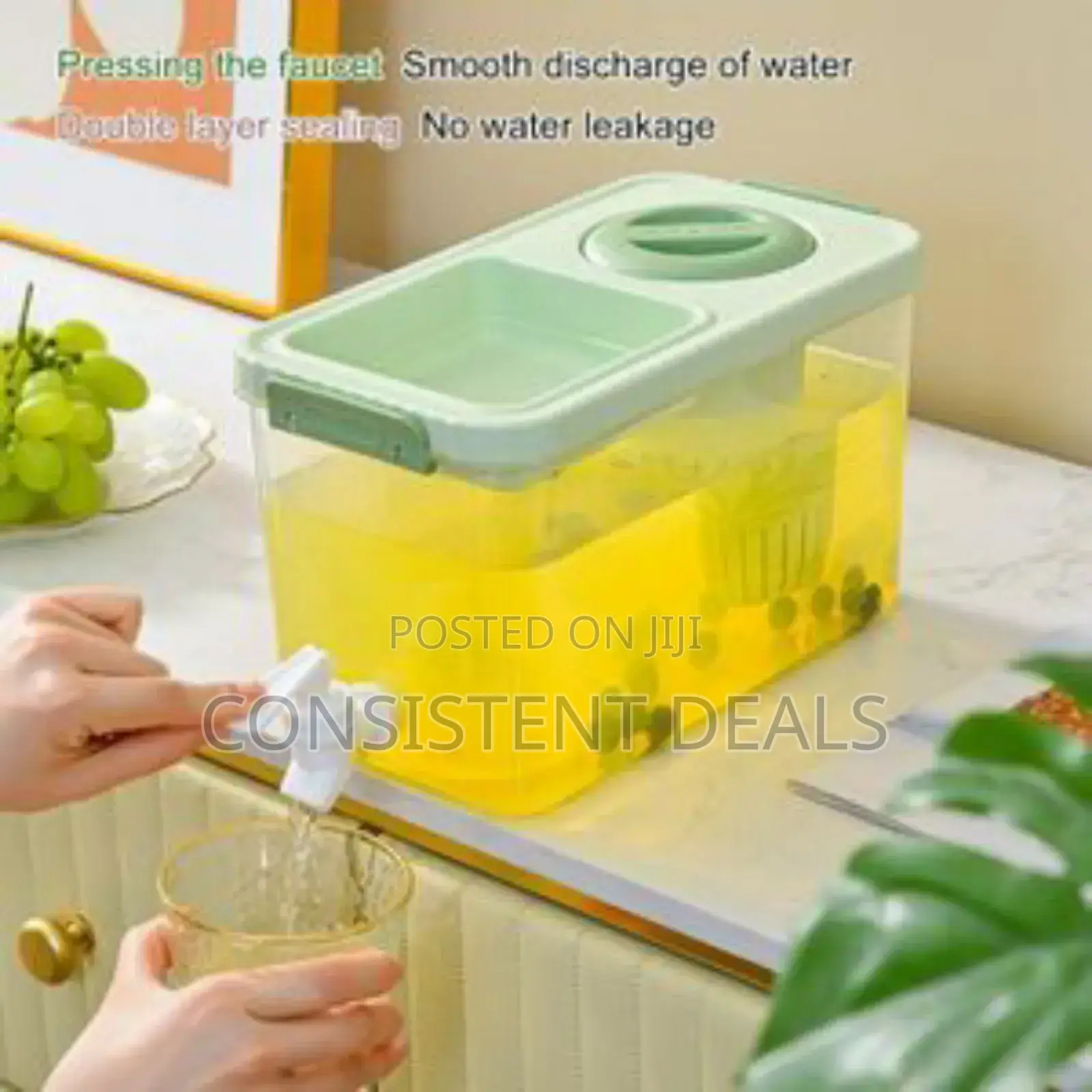1 Gallon Juice Beverage Dispenser With Faucet