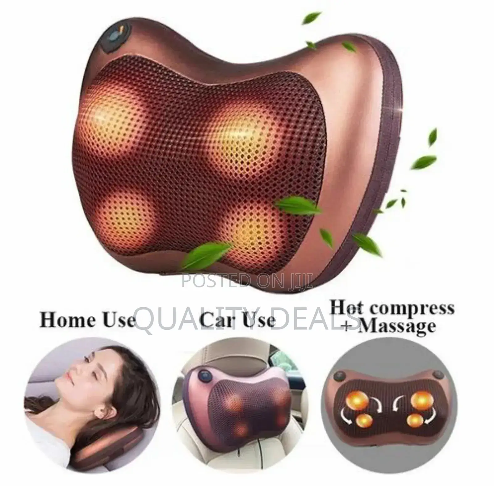 2in1 Home Car Massage Pillow