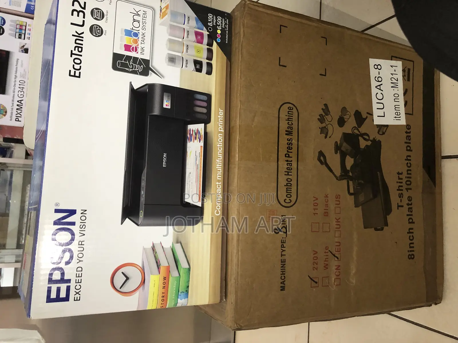Epson Ecotank Original + 8in1 Heat Press Print/Scan/Copies