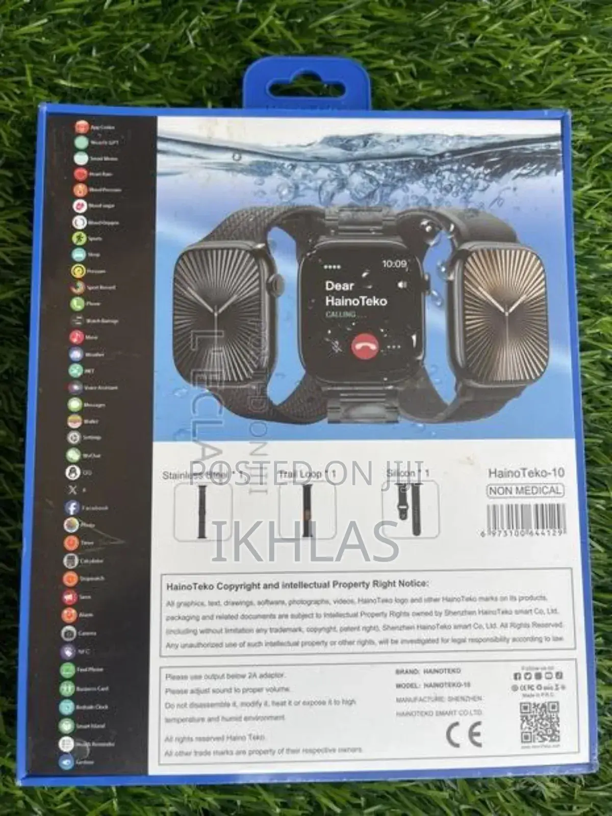 Hainoteko Series10 Smart Watch Amoled Display Ai Voice Assistance 3stp