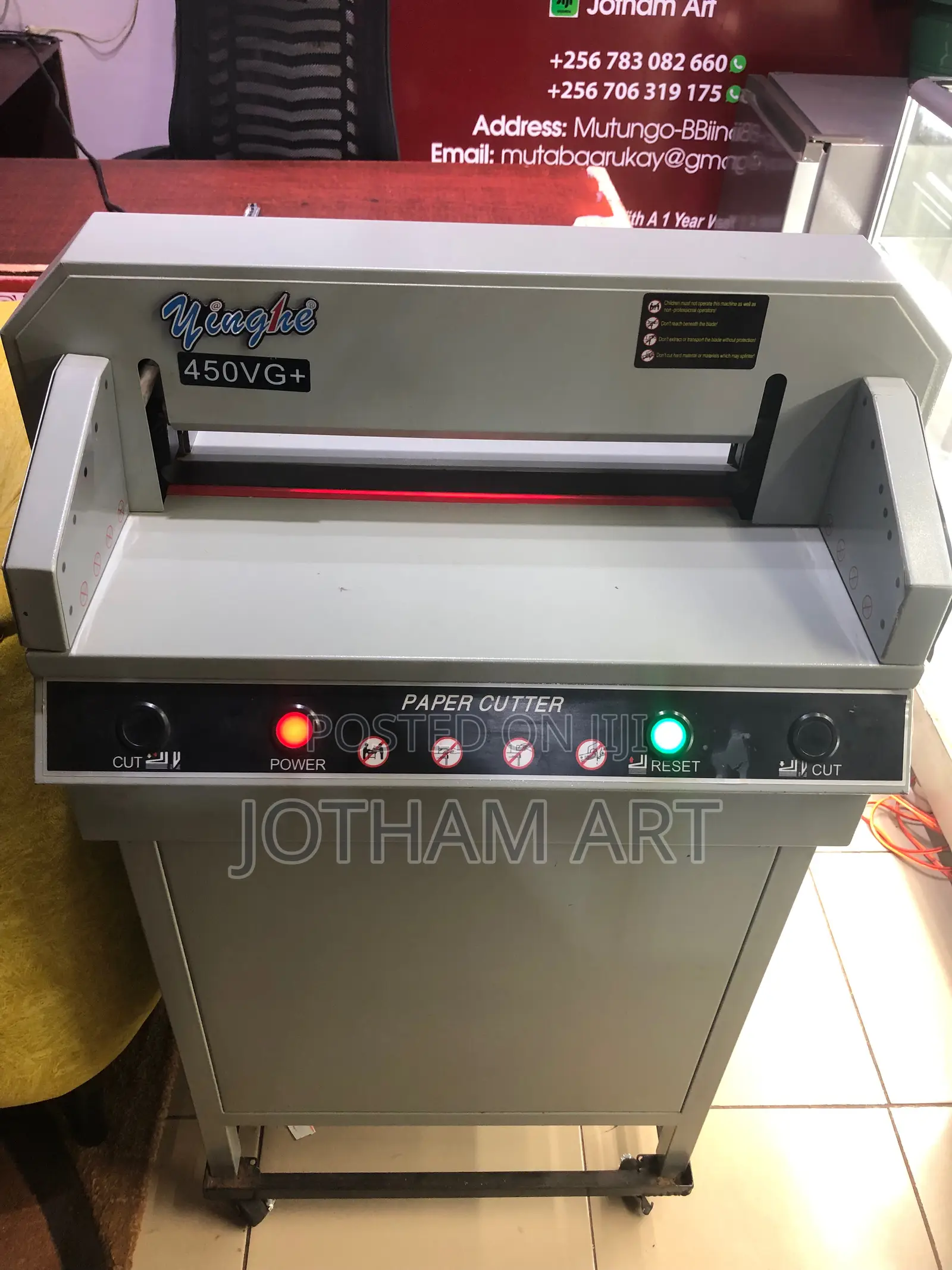 Electric Paper Cutter Industrial Open Box