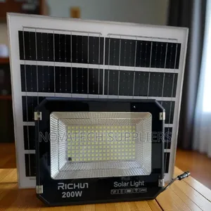 Richur 200w Solar Flood Light With Remote and It's Automatic