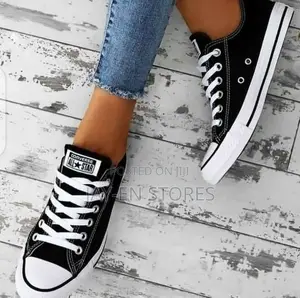 Black and White All Star Converse Shoes