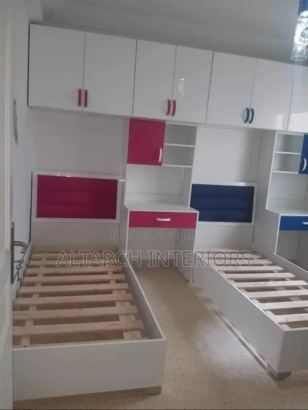 3by 6 Kids Bed With Storage Up and Reading Tables