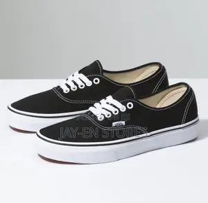 Black and White Sole Vans Shoes