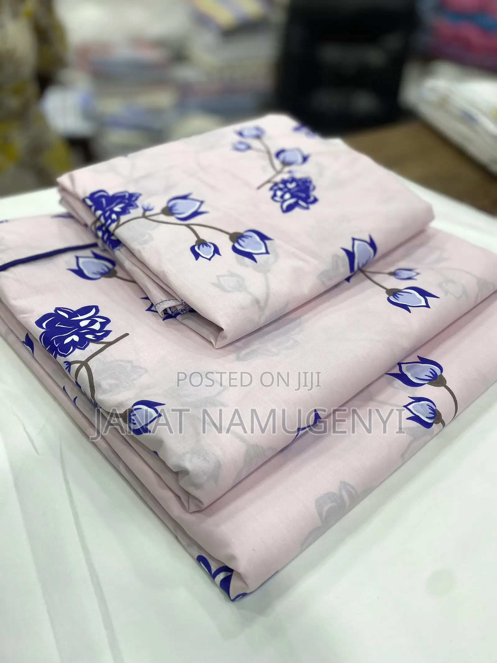 Pink Blue Floral Bedsheets