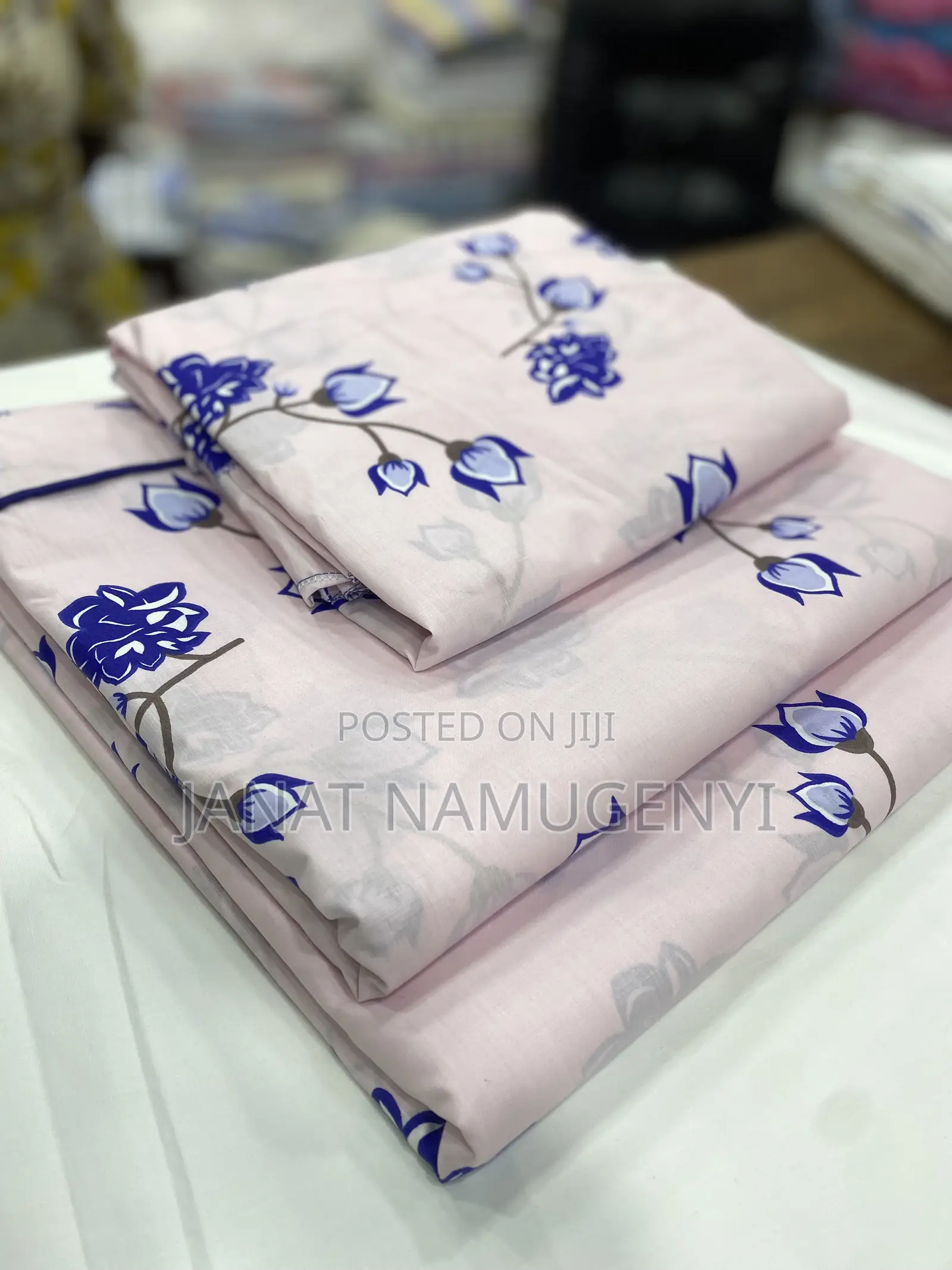 Pink Blue Floral Bedsheets