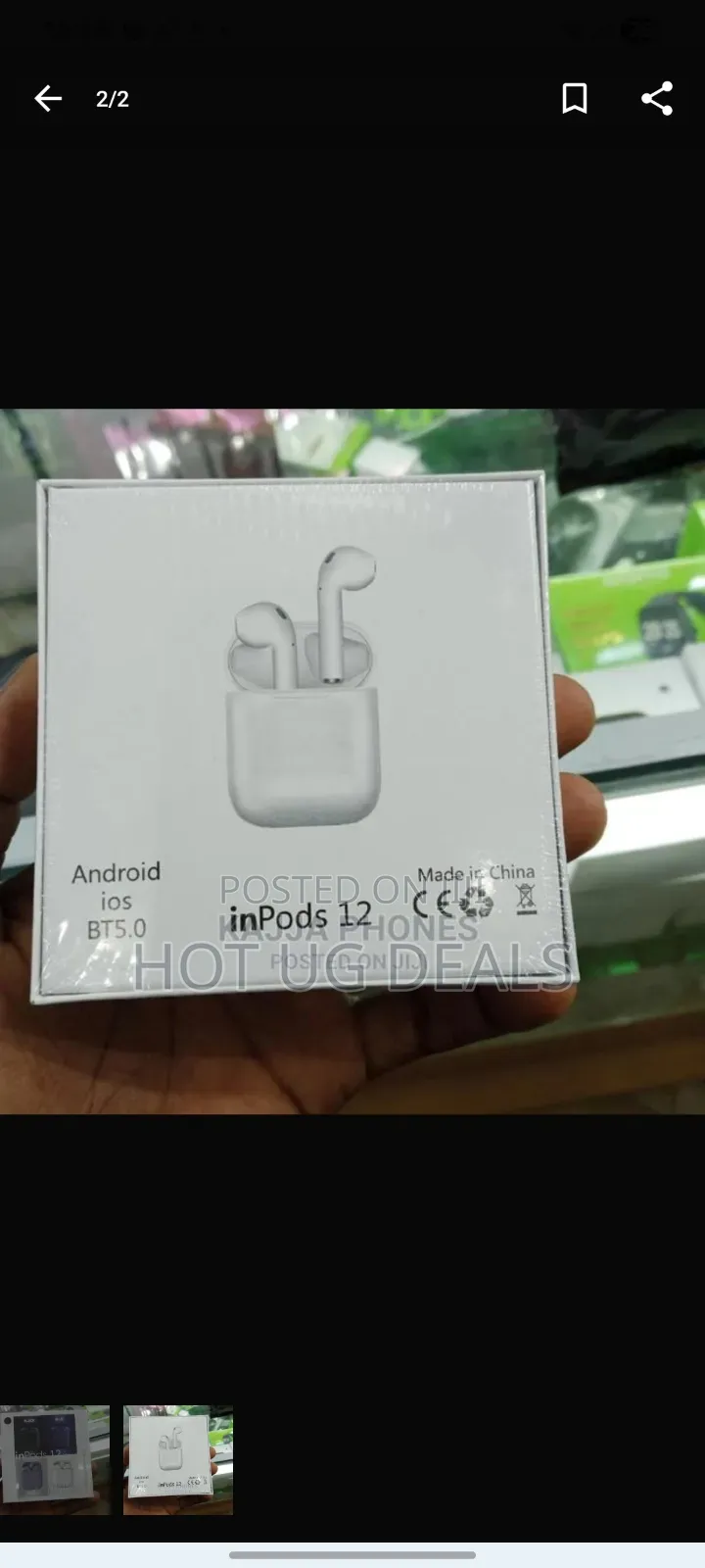 Airpods Wireless Ear Buds, Bluetooth Headphones With Lightning Case