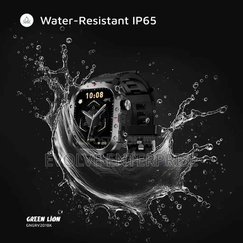 Green Lion Gravix Smart Watch - Black